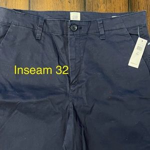 Old Navy Girlfriend Chinos 8 TALL Navy NWT